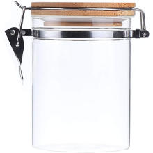 Wholesale Transparent Snap Lid Man Glass Jar For Peanut Butter Honey Storage Jar